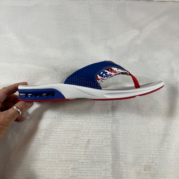 NWT Reef Fanning Men\'s Flip Flop With Bottle Opener, Patriotic Size 9 main image 9